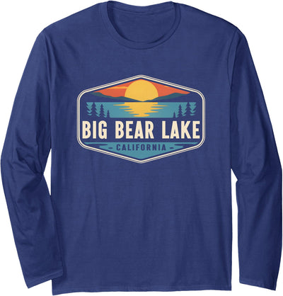 Big Bear Lake California Outdoors Vintage Long Sleeve Shirt