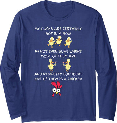 Ducks in a row Novelty T Long Sleeve T-Shirt