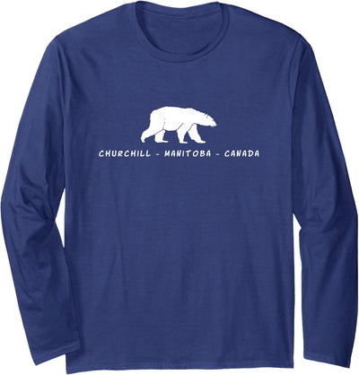 Churchill Polar Bear Shirts & Gifts Churchill Manitoba Canada Polar Bear Long Sleeve T-Shirt