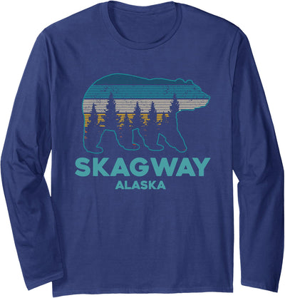 Skagway Alaska Grizzly Bear Souvenir Long Sleeve Shirt