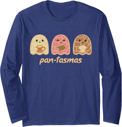 Pan-tasmas Ghost Fall Halloween Concha Tee Pantasmas Ghost Shirt | Cute Ghost Fall For Women Girls Long Sleeve T-Shirt