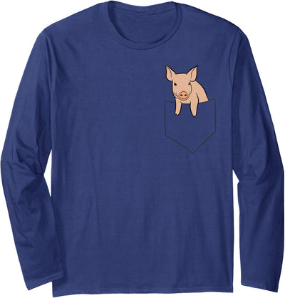 Pig in the Bag Funny Bags Pig Long Sleeve Shirt