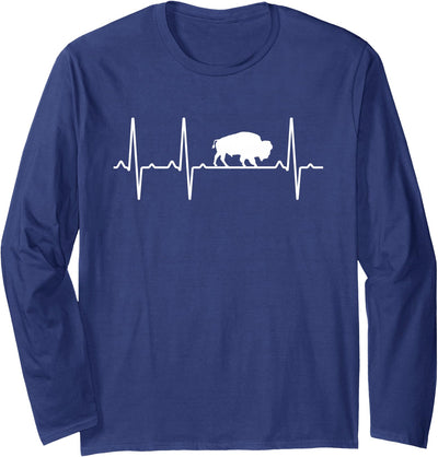 Cow Buffalo Heartbeat Gift Women Tamaraw Bison Lover T-Shirt