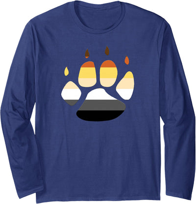 Bear Pride Paw Print Long Sleeve Shirt