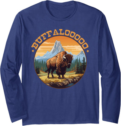 Majestic Bison Buffalooooo Wilderness Lucky Casino Buffalo T-Shirt