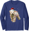 Christmas Gifts by Art Like Wow Santa Polar Bear, Christmas, Men Women Kids, Bear Lover Long Sleeve T-Shirt - Navy Blue