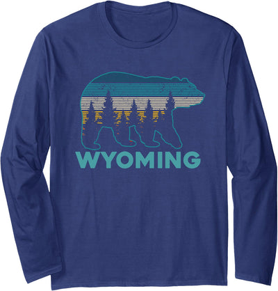 Wyoming Grizzly Bear Souvenir Long Sleeve Shirt