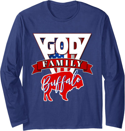 716 Area Code Buffalo New York Bflo Wny God Family Buffalo T-Shirt