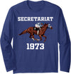 Secretariat 1973 horse racing Tee Secretariat 1973 Horse Racing Long Sleeve T-Shirt - Navy Blue