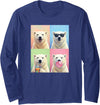 polar bears polar bear Shop Polar Bears Funny Polar Bear Long Sleeve T-Shirt - Navy Blue