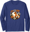 Guinea pig flowers Snugg Guinea pig flowers cute guinea pigs Long Sleeve T-Shirt - Navy Blue