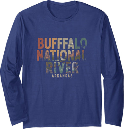 Cow Women Retro Buffalo National River Arkansas Drawing Art T-Shirt