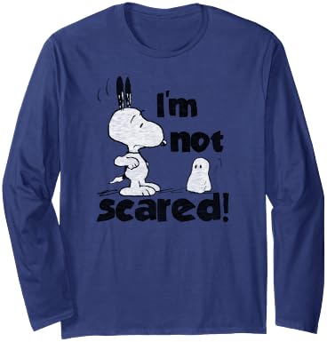 Peanuts Halloween Snoopy I'm Not Scared Long Sleeve T-Shirt