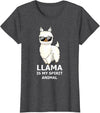 Llama Is My Spirit Animal - Funny Llama T-Shirt - Dark Heather Grey