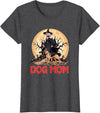 Dog Mom Halloween Costume Gifts Dog Mom Halloween Witch Spooky German Shepherd Mom Dog Lover T-Shirt - Dark Heather Grey