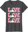 Cute Cow Print Love Clothes For Women & Teen Girls Love Guinea Pig Lover Outfit Women Girl Kids Cute Guinea Pig T-Shirt - Dark Heather Grey