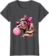 Humorous Horse Girl Gifts Horse Bubblegum Horse Girl Horseback T-Shirt - Dark Heather Grey
