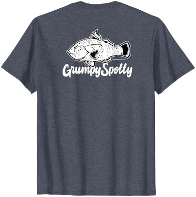 Grumpy Spotty Apparel Grumpy Spotted Bay Bass Everyday Shirt T-Shirt - size chart