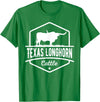 Farm and Longhorn Gift for Men and Cattle Clothing Texas Longhorn Cattle - Longhorn Cow For Cattle Farmer T-Shirt - Kelly