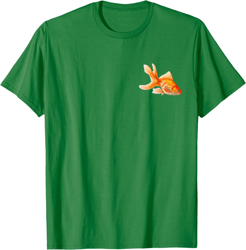 Goldfish Tank Goldfish Bowl Fish Fantail Goldfish Freshwater Aquarium T-Shirt - Kelly Green