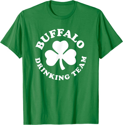 Cow Buffalo St Patricks Day Buffalo Drinking Team T-Shirt