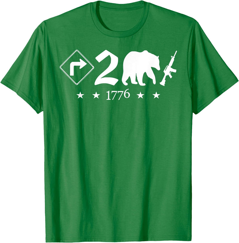 Right To Bear Arms Pro Gun & Patriotic Military Right To Bear Arms Pro Gun Funny Patriotic Military Women Men T-Shirt - Kelly Green