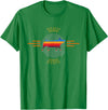 Copper Cow Serape Show Pig Livestock T-Shirt - Kelly Green