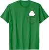 Arctic Polar Bear Gifts And Tees Polar Bear In a Pocket Cute Pocket Polar Bear T-Shirt - Kelly Green