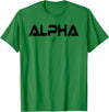 Mens ALPHA Gym Rabbit Workout Bodybuilding Fitness T-Shirt in Kelly Green