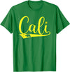 Cali California Bear LA Republic Tee Mens Cali California Bear CA Republic T-Shirt - Kelly Green