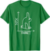 Funny Science Nerd Duck or Rabbit Physics Math Geek T-Shirt in Kelly Green