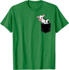 In My Your Pocket Food, Animales, Birds, Fish Pocket Animal Cute Cow Funny Cow Lover Adorable Pocket Cow T-Shirt - Kelly