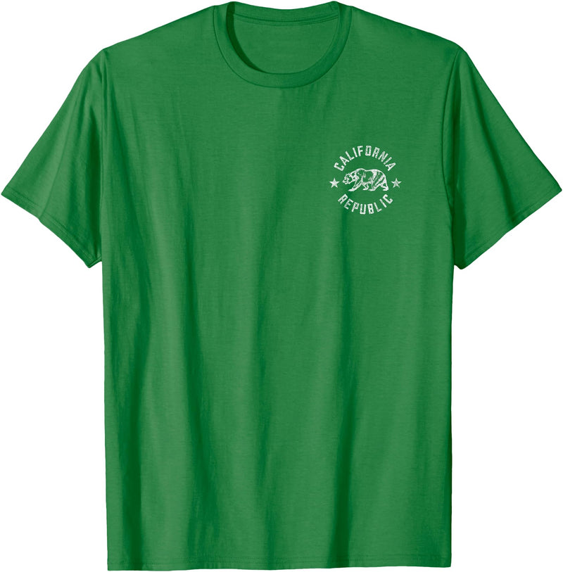 CALIFORNIA REPUBLIC STATE FLAG TEES CALIFORNIA REPUBLIC STATE FLAG GRIZZLY BEAR T-Shirt - Kelly Green