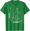 Duck - Rabbit - Funny - Joke - Bunny - Optical Illusion -Pun T-Shirt in Kelly Green