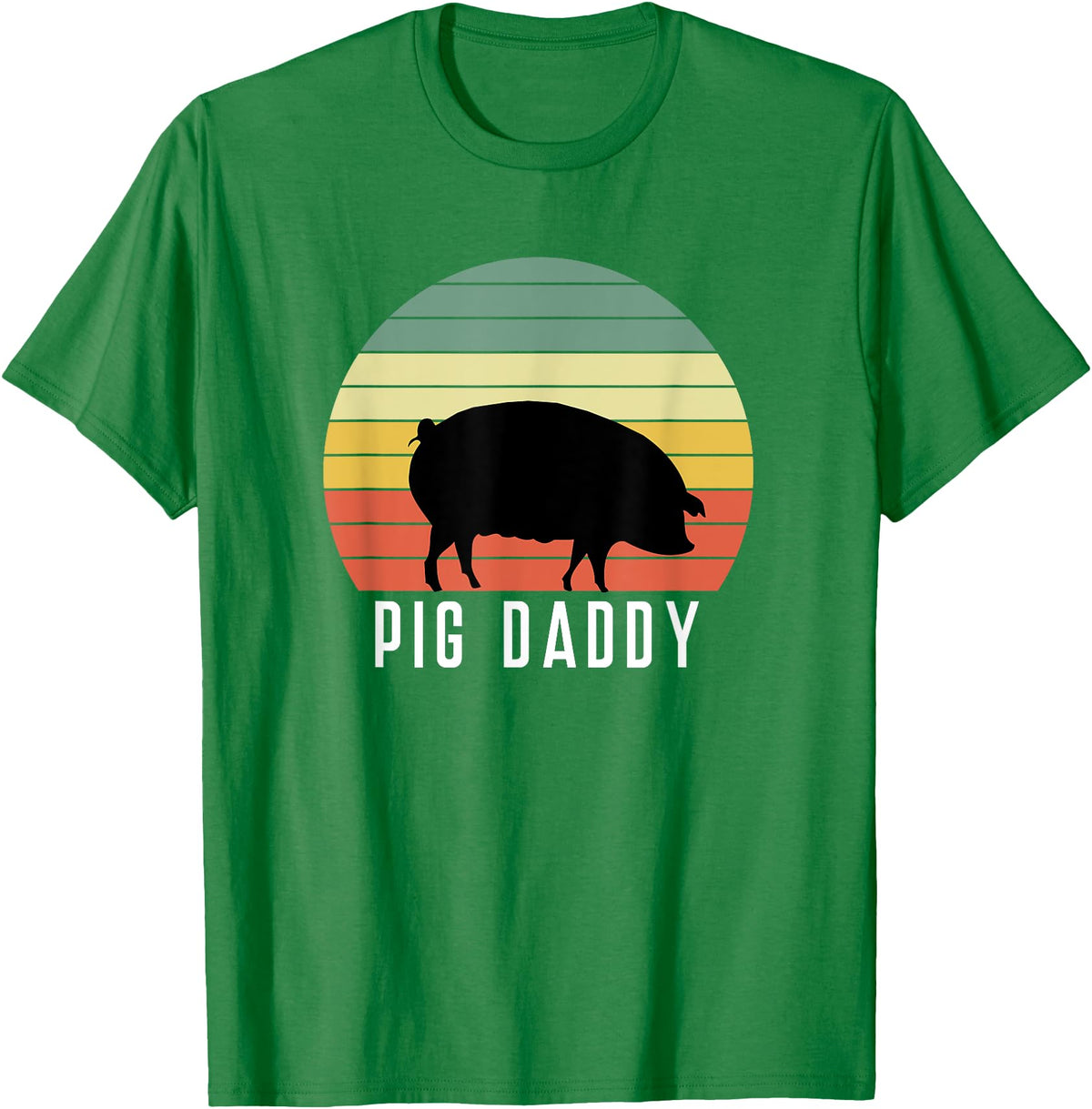 Pig Farmer for Men Women Kids Boys Girls Pig Dad - Daddy Farmer Farming Farm Pork Animal Livestock T-Shirt - Kelly Green
