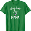 Angry Ant Graphics - Kunekune Pig Gifts Kune Kune Pig Gift for Women - Kunekune Pig Mama T-Shirt - Kelly Green