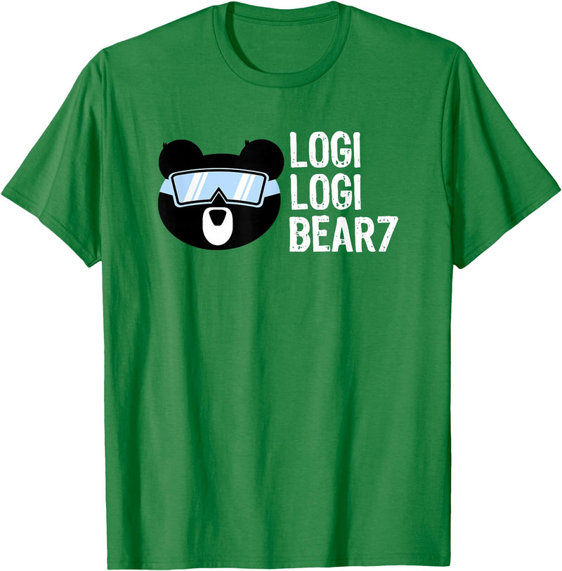 LogiLogiBear7 Logi Logi Bear 7 Shirt T-Shirt - Kelly Green
