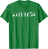 Funny Aquarium Shirts - Aquarium Evolution Fish Keeper T-Shirt - Men's Black Animal Print Crew Neck Short Sleeve Classic Fit T-Shirt - Small - Kelly Green