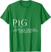 Bacon FH Pig, A Magical Creature That Turns Vegetables Into Bacon --- T-Shirt - Kelly Green