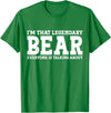 Bear Gifts Bear Tee Men Name Birthday Gifts Bear Personal Name Funny Bear T-Shirt - Kelly Green