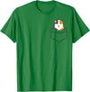 Funny Guinea Pig Lover Gifts Guinea Pig Owner Cute Pocket Guinea Pig T-Shirt - Kelly Green