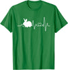 Bunny Heartbeat Pulse Rabbit T-Shirt in Kelly Green