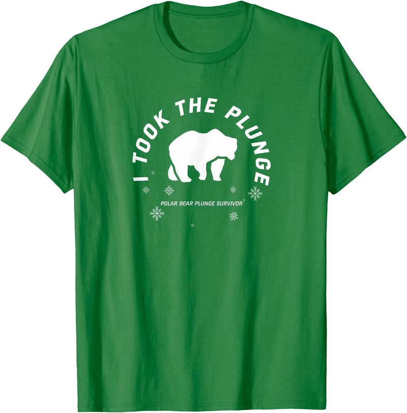 Polar Bear Llunge Polar Plunge Polar Bear I Took The Plunge T-Shirt - Kelly Green