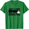Guinea Pig Hideout Designs Just A Boy Who Loves Guinea Pigs Funny Guinea Pig T-Shirt - Kelly Green