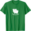 Kunekune cute piglet pet. Minimal art for pig fans Kunekune cute piglet pet. Minimal art for pig lovers T-Shirt - Kelly Green