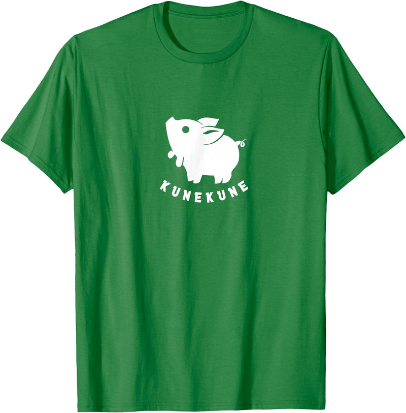 Kunekune cute piglet pet. Minimal art for pig fans Kunekune cute piglet pet. Minimal art for pig lovers T-Shirt - Kelly Green
