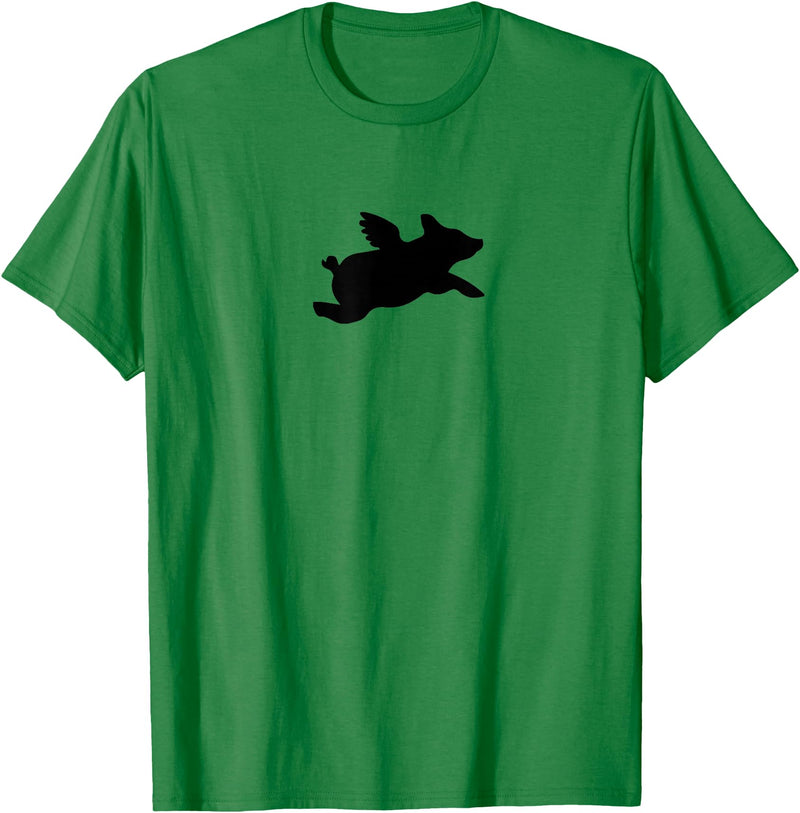 Pigs Flying Pig T-Shirt - Kelly Green