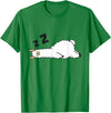 Sleeping Animals Tees And Gifts Llama Sleeping Tired Llama Napping Llama T-Shirt - Kelly Green