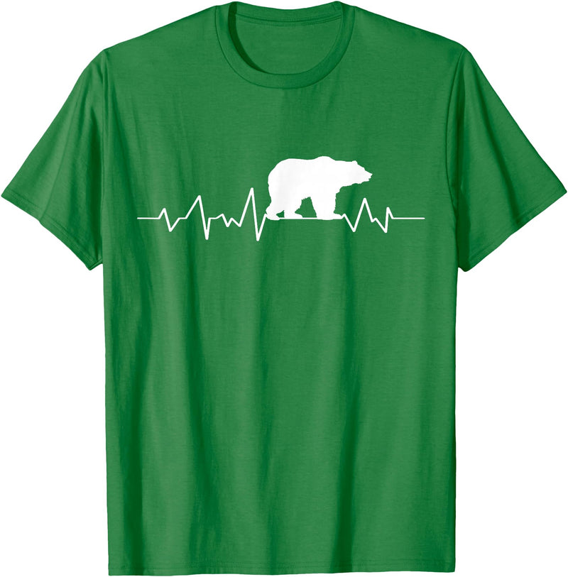 bear heartbeat t shirt Bear Heartbeat T-Shirt T-Shirt - Kelly Green