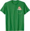 Pocket Hamster Shirt, Funny Hamster in Pocket Gift Tshirt T-Shirt - Kelly Green